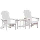  Vrtna stolica 3 pcs Bijelo Polietilen | Eponuda.com