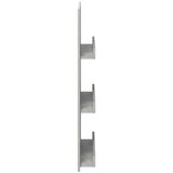  Polica za časopise s policom Betonski sivi 51 x 11 x 102 cm | shoptok.hr