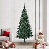  Umjetno predsvijetljeno božićno drvce Zelena 210 cm PVC i metal | shoptok.hr