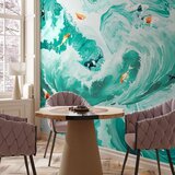  Foto tapeta - Fish and waves 350x256 Premium | shoptok.hr
