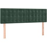  Uzglavlje tamnozeleno 144x5x78/88 cm baršunasto | shoptok.hr