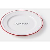 Sinsay Keramički tanjur s natpisom Amour | shoptok.hr