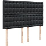  s oprugama i madracem crni 140 x 190 cm od umjetne kože | shoptok.hr