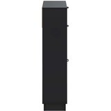  Ormar za cipele HOORN 78 x 24 x 100 cm Konstruirano drvo Crna | shoptok.hr
