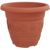  Okrugla saksija za cveće 6 pcs Crvena cigla Ø 22 x 18 cm | Eponuda.com