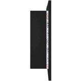 vidaXL LED kopalniška omarica z ogledalom črna 80x12x45 cm | Shoptok.si