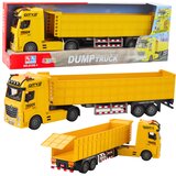 Veliki žuti kamion sa prikolicom DUMP - 58 cm | Shoptok.si