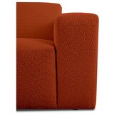 Scandic Opečnato oranžna sedežna garnitura iz tkanine bouclé 228 cm Roxy – | Shoptok.si