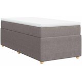  Krevet s oprugama i madracem smeđesivi 90x190 cm od tkanine | shoptok.hr