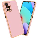 Cadorabo Ohišje, združljiv s Xiaomi v sijajnem roza - zlato - zaščitno prevleko iz fleksibilnega silikona TPU in z zaščito pred kamero, (20596431) | Shoptok.si