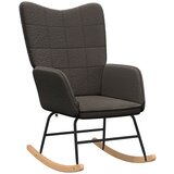 vidaXL sproščujoči stol temno sivi puhasti tkanini, (22054462) | Shoptok.si