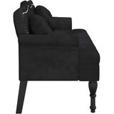  Klupa s jastucima crna 120,5x65x75 cm baršunasta | shoptok.hr