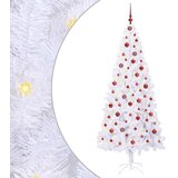  Umjetno božićno drvce s stalakom Bijelo 210 cm PVC i čelik | shoptok.hr