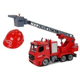  Vetrogasni kamion za igru sa kacigom i ljestvama - crveni | shoptok.hr