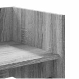  Zidna polica siva boja hrasta 100x35x30,5 cm konstruirano drvo | shoptok.hr