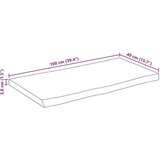 vidaXL Stolna ploča 100x40x3,8cm od masivnog drva manga sa živim rubom | shoptok.hr