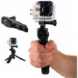 HURTEL UCHWYT Z MINI STATYWEM DO KAMER SPORTOWYCH GOPRO SJCAM CZARNY, (22007509) | Shoptok.si