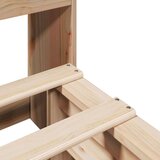 vidaXL Krevet s regalom za knjige bez madraca 120x200 cm masivno drvo | shoptok.hr