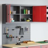  3-delni orodjar in pegboard set za stensko montažo rdeča kovina, (22048525) | Shoptok.si