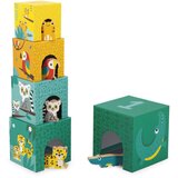 Janod Tropik 5-Cube Pyramid zložljivi stolp 12m+ 5 kos | Shoptok.si