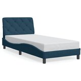  Okvir kreveta s LED-om bez madraca plavi 90 x 190 cm baršunasti | shoptok.hr