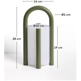Kave Home LED prenosljiva zunanja svetilka na USB ø 14 cm Leros – | Shoptok.si