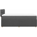  Krevet s oprugama i madracem tamnosivi 90x200 cm od tkanine | shoptok.hr
