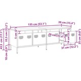 vidaXL TV omarica olivno zelena 135x39x43,5 cm hladno valjano jeklo | Shoptok.si