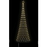 vidaXL LED božično drevesce Toplo bela 138.5 x 138.5 x 399 cm Kovina | Shoptok.si