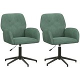  Okretne radne stolice 2 kom. 54 x 55 x 90 cm Morska zelena | shoptok.hr