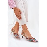 Boto Pumps With Pointed Toe And Open Heel Multicolor Umirana | Shoptok.si