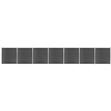  Set panela za ogradu WPC 1218 x 186 cm crni | Eponuda.com