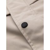 Ombre Functional men's transitional jacket with hood - beige | shoptok.hr
