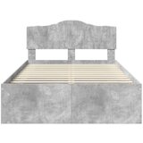  Konstrukcija postelje Beton 120 x 200 cm Masivno borovo les, (5000102385) | Shoptok.si