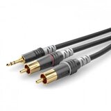 Sommer Cable Hicon HBA-3SC2-0600 utičnica / Cinch audio priključni kabel [2x muški cinch konektor - 1x 3,5 mm banana utikač] 6.00 m crna Cijene