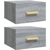 Maison Chic Stenski Dvo delni komplet Nočne omarice - Nočne mize siva sonoma 35x35x20 cm, (21687458) Cene