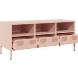 vidaXL TV ormarić ružičasti 101,5 x 39 x 43,5 cm hladno valjani čelik | shoptok.hr