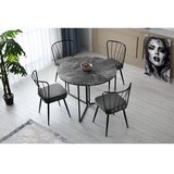 Hanah home Yaprak 1202 Trpezarijski sto, tamno siva | Eponuda.ba
