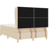  Box Spring postelja z vzmetnico kremna 160x200 cm tkanina, (22052633) | Shoptok.si