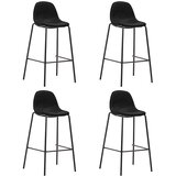  5-dijelni barski set od tkanine crni | shoptok.hr