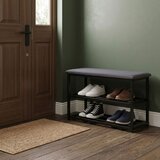 ModernHome tapecirana klupa za cipele sa sjedalom 80 cm, 2 police | shoptok.hr