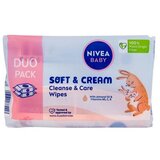 Nivea baby Soft & Cream maramice 2x57kom cene
