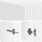  LED TV kabinet Bijela Konstruirano drvo | shoptok.hr