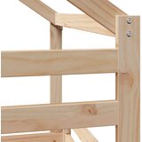 Krevet na kat s krovom 90 x 190 cm od masivne borovine | shoptok.hr
