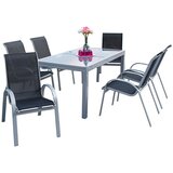 Gardenson Vrtna Garnitura Amalfi, 7-Delno, Črna | Shoptok.si