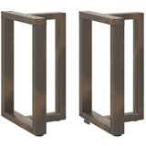  Noge jedilne mize v obliki črke T 2 kosa 50x35x(72-73) cm jeklo, (21828614) Cene