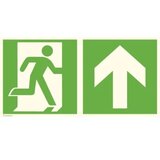 Signal rute za izbjegavanje aluminij Izlaz u slučaju nužde desno, smjer prema gore, ravno naprijed SafetyMarking 15.302 | Eponuda.ba