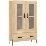  Visoka komoda boja hrasta 69,5 x 31 x 115 cm konstruirano drvo | Eponuda.ba