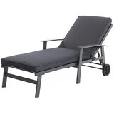 SUNFUN Ležalnik Sunfun Maja (196 x 80 x 102 cm, aluminij in tekstil, siva) Cene