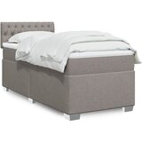  The Living Store Box spring postelja z vzmetnico taupe 100x200 cm blago - Box Spring Postelja, (21512189) Cene